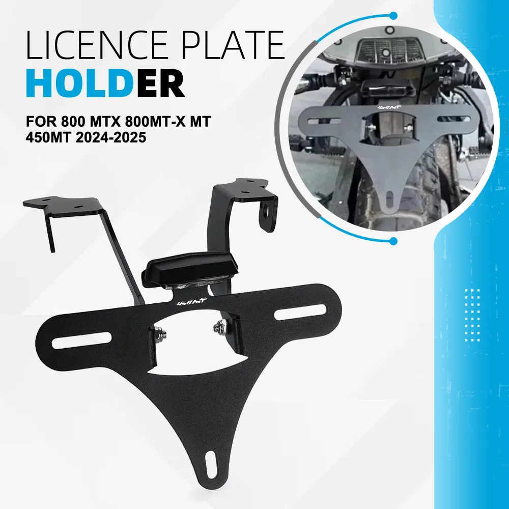 

Motorcycle License Plate Holder Fender Eliminator Tail Frame Plate For CFMOTO CF MOTO 800 MTX 800MT-X MT 450MT 2024-2025 MTX800