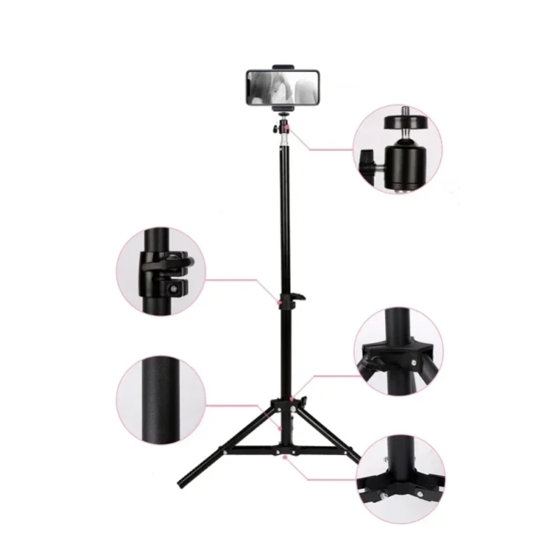 200/170/150/55cm Selfie-Stativ aus Aluminium, leichtes Stativ für Handyhalterung, Digitalkamera-Stativ mit Clip und Bluetooth-Controller