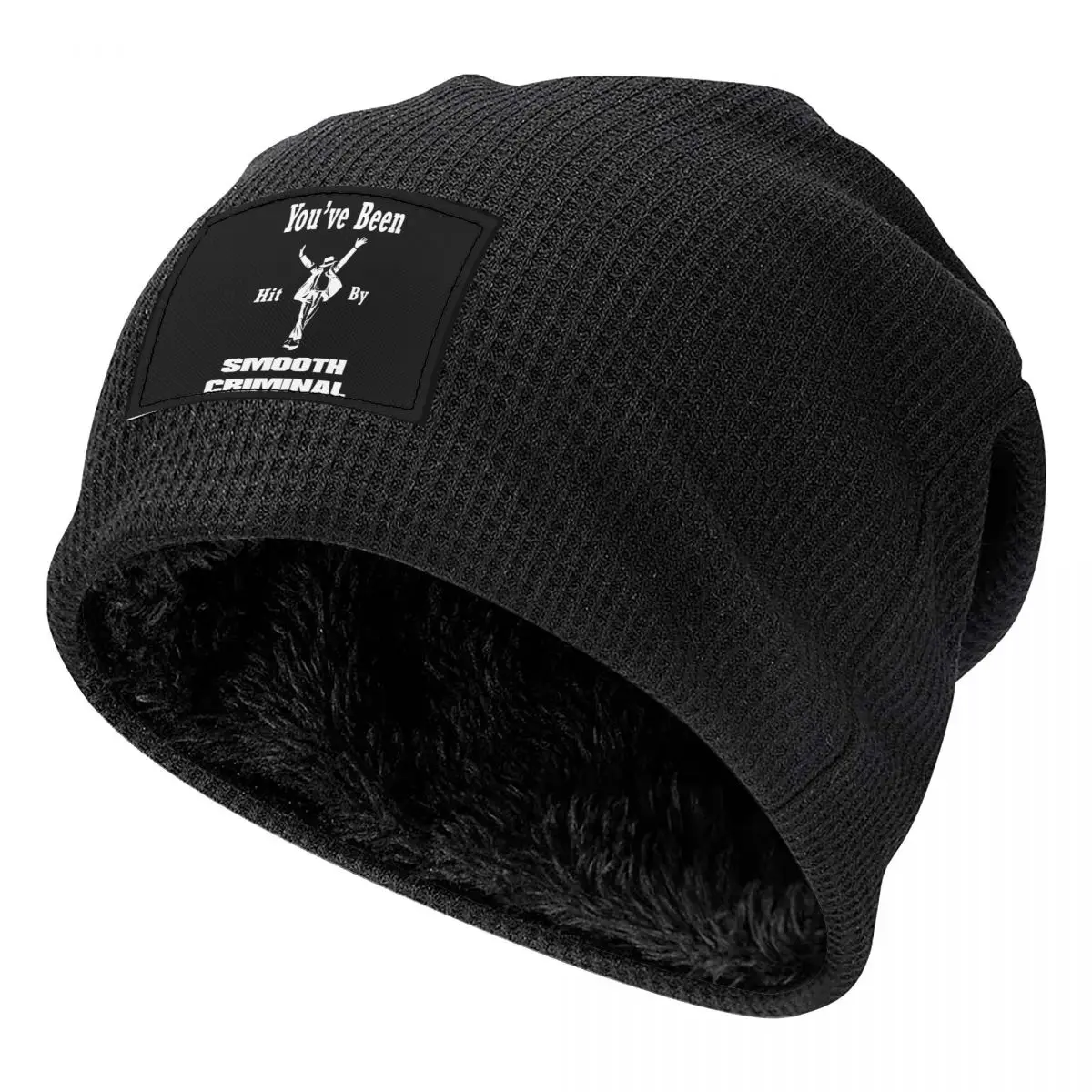 خمر MJ السلس الإجرامي مايكل جاكسون Skullies قبعة حريمي دافئة الخريف الشتاء في الهواء الطلق قبعة الصوف مبطنة بونيه قبعات #4