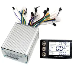 Dual drive 6MOSFET 48/60V 1000W (500W * 2) brushless DC electric scooter controller+S866 LCD set