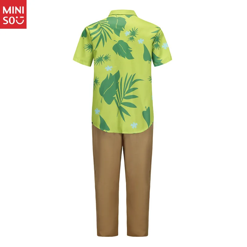 Miniso Zootopia Nick Wilde Cosplay-Kostüm für Kinder und Erwachsene, kurzärmeliges Hemd mit Fuchs-Kopfbedeckung