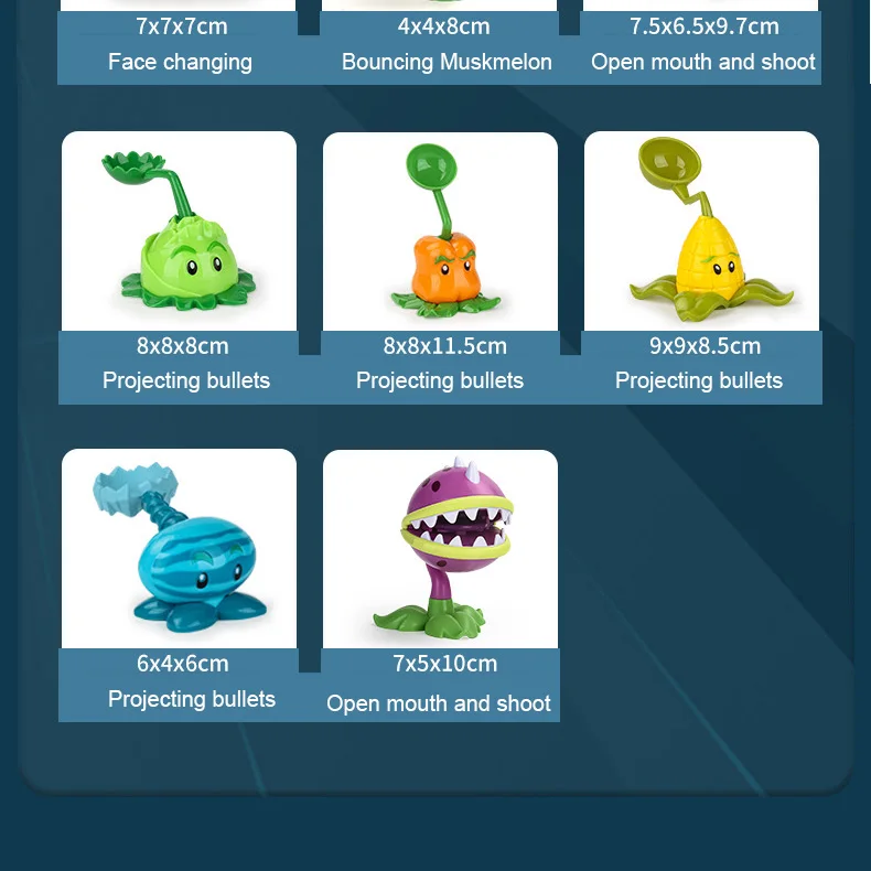 PVZ 2 Character Mini Figurine Complete Collection Peashooter Figure Scene Map Accessory Indoor Decor Holiday Collectible Gift