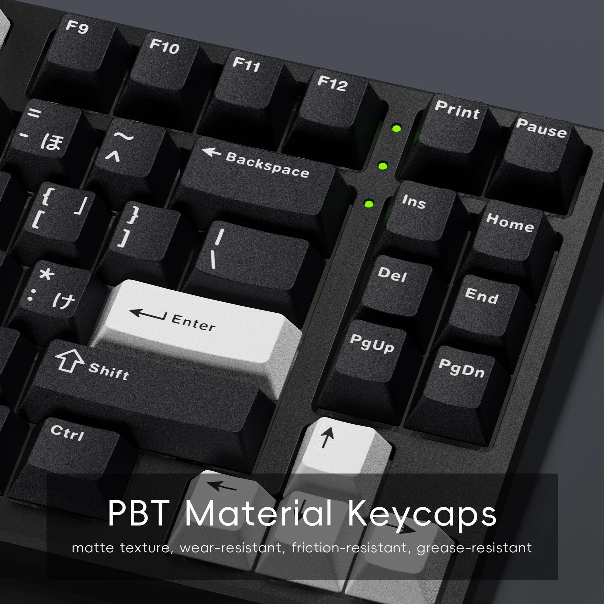 Japanese Korean Russian Original factory height engraved opaque black and white two-color pbt material