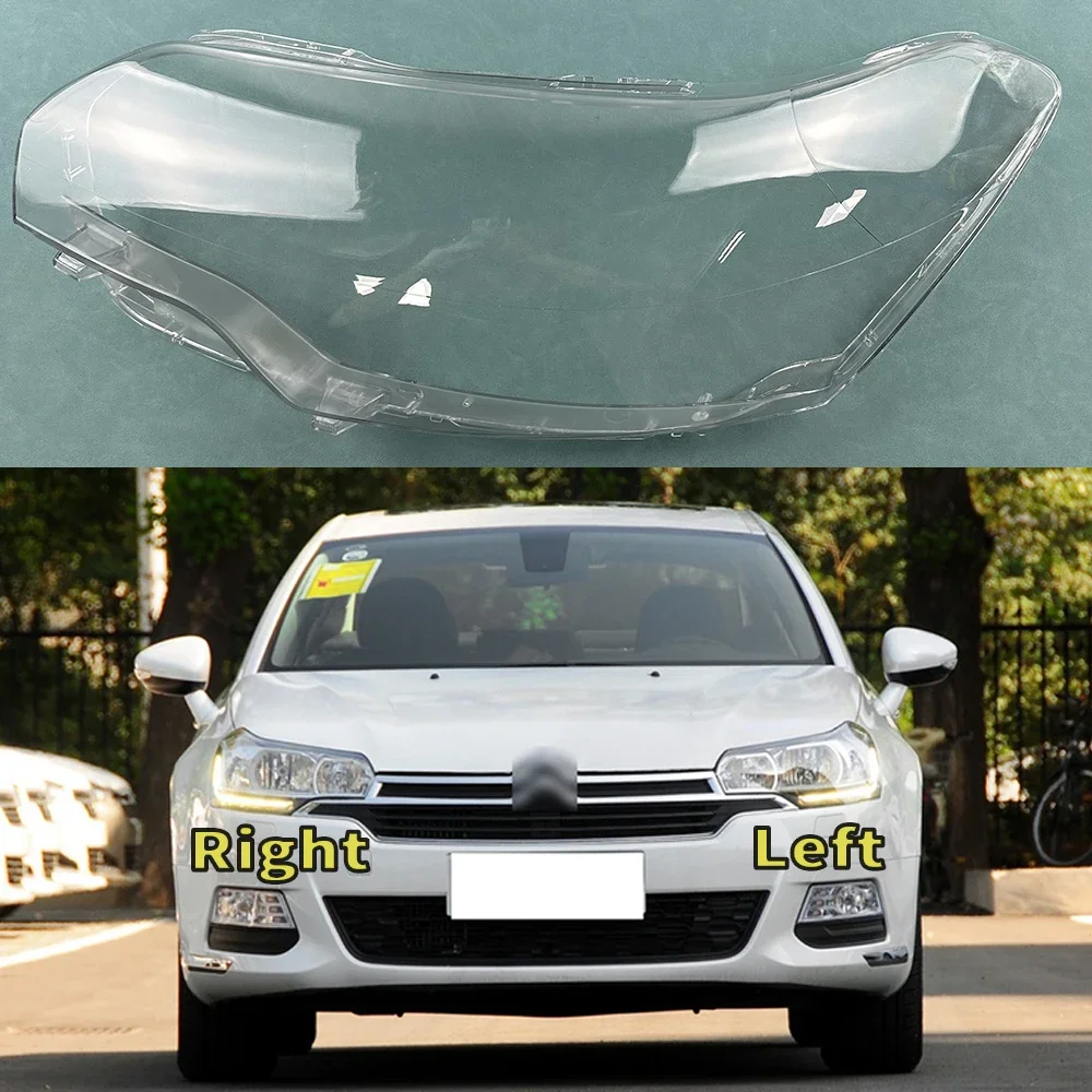 

For Citroen C5 2010-2016 Headlight Cover Transparent Lamp Shade Headlamp Shell Plexiglass Auto Replacement Parts