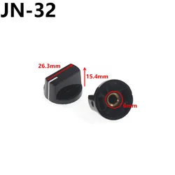Potentiometer bakelite knob JN-33 JN-32 Copper core hole 6mm gear switch cap