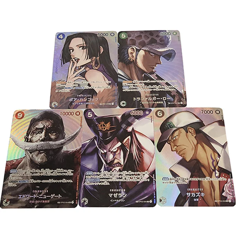 

One Piece Boa Hancock Nami Usopp Edward Newgate DIY self-made Flash Card ACG Anime Game Collection Card Gift Toy