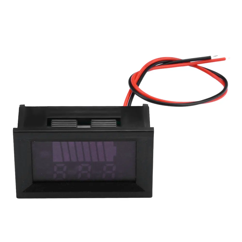 DC12V 24V 36V 48V 60V 72V Lithium Battery Capacity Indicator Car Battery Charge Level Tester Voltage Meter LED Digital Voltmeter