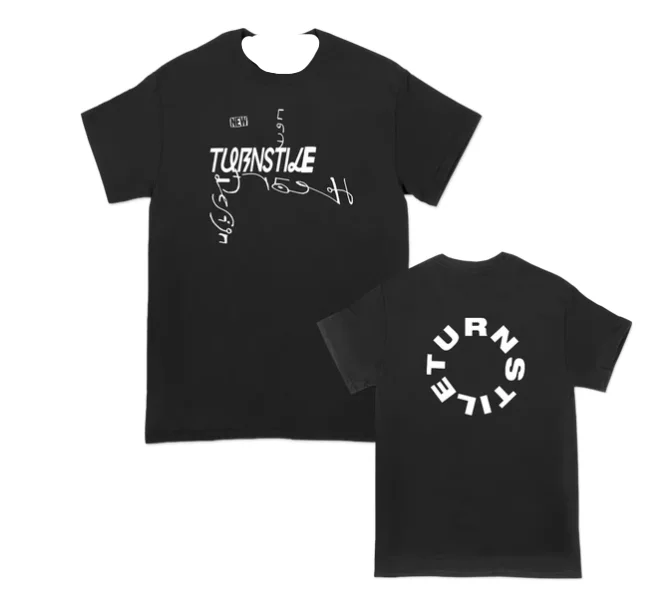 2026 Herren Turnstile Punk Rock Band T-Shirt Vintage Hardcore Grafik Kurzarm Alltags-Casual Übergroßes T-Shirt – Detail 3