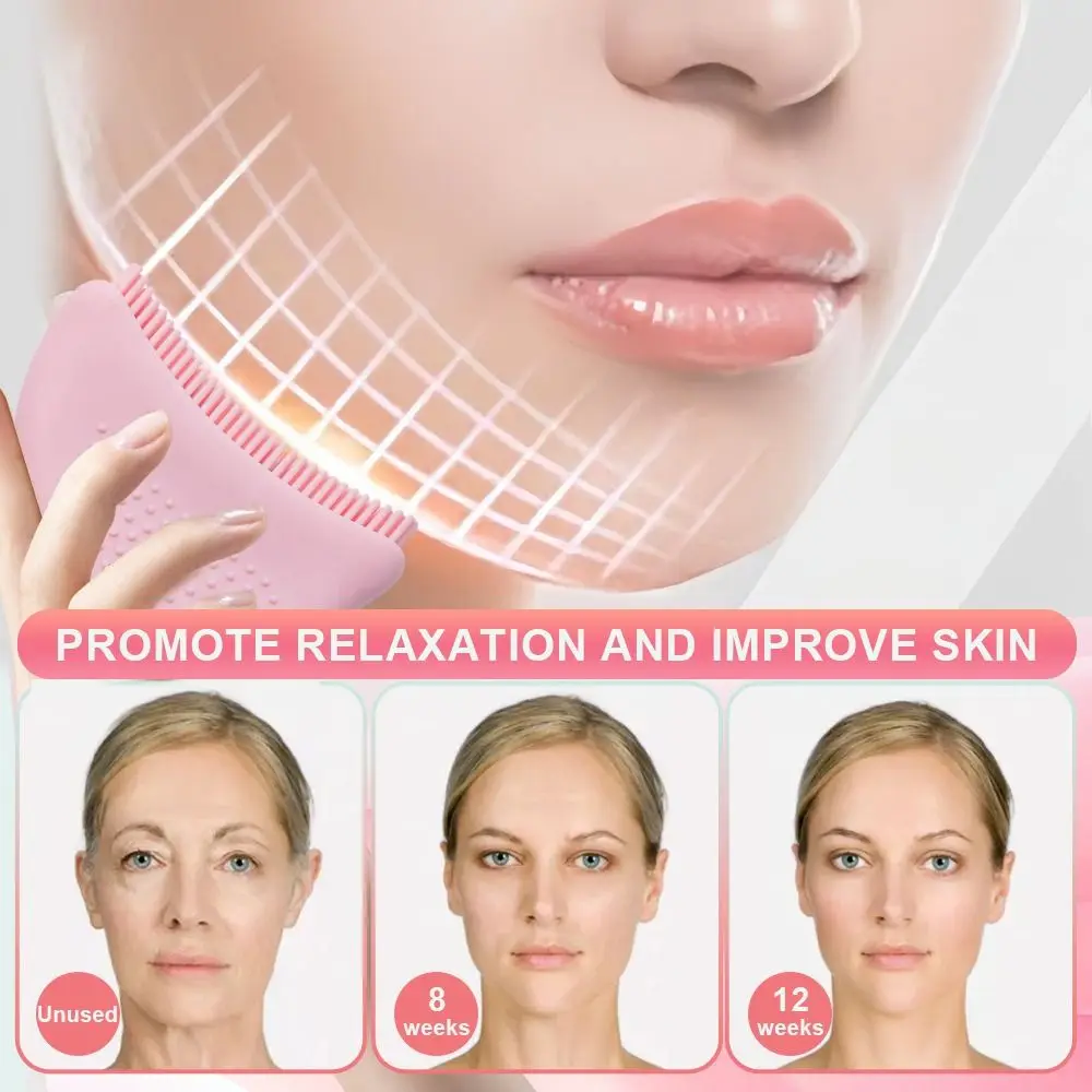Silicone Material Contour Face Brush Anti-Puffiness Wrinkle Removal Facial Sculpting Tool Skin Tightening Comfortable