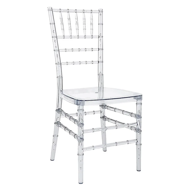 Batch Transparent crested chair outdoor wedding hotel transparent chair plastic acrylic crystal chair wedding high back meal