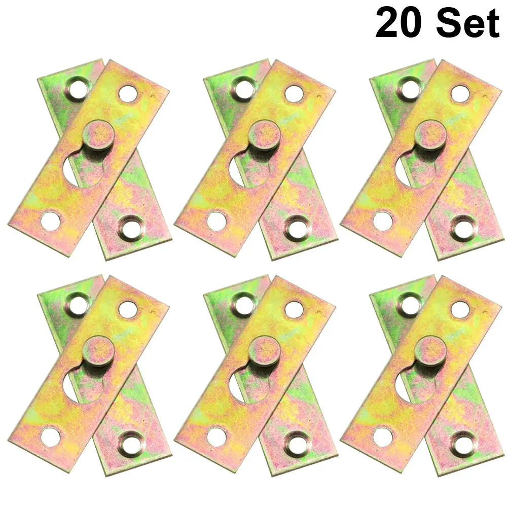 20Pcs Invisible Picture Frame Hook Heavy Duty Metal Hanging Bracket for Photo Canvas Mirror Clock Wall Art Decor Fixing Hardware