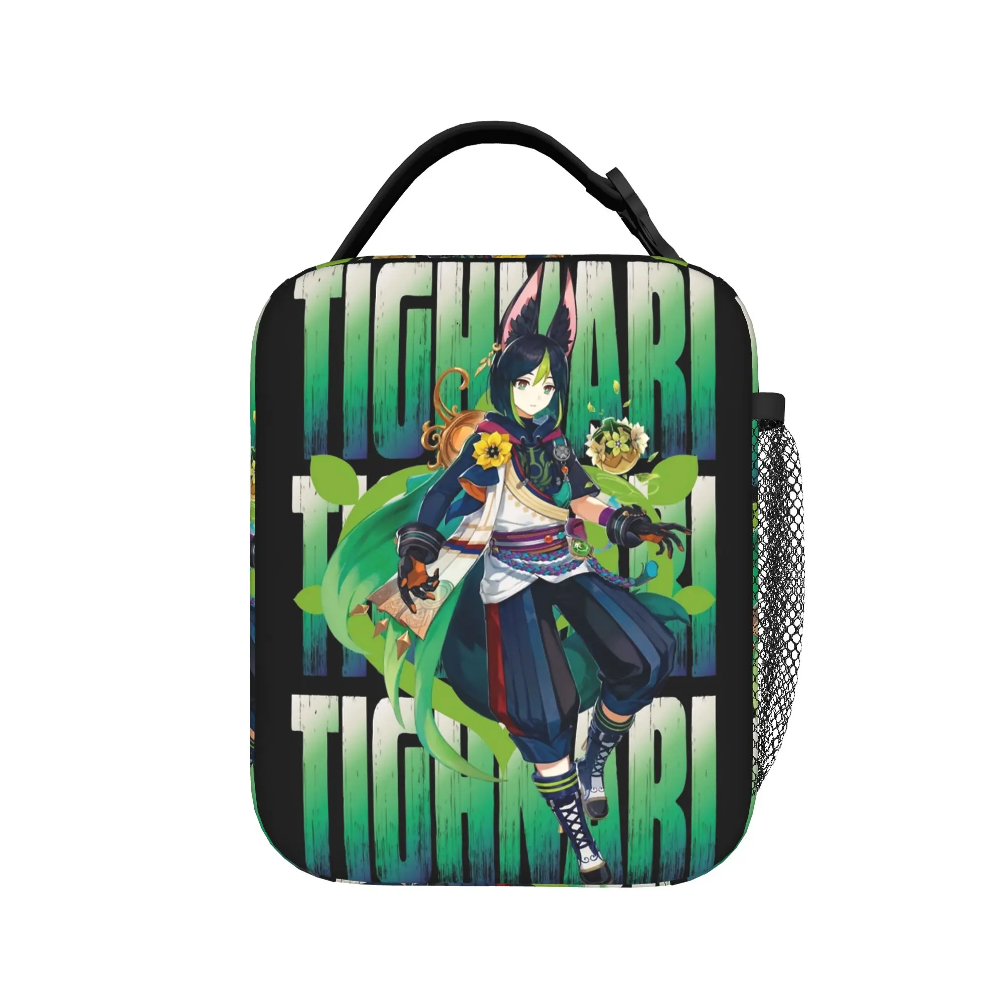 Genshin Impact Tighnari Thermal Insulated Lunch Bag for Picnic  Portable Bento Box Cooler Thermal Lunch Box