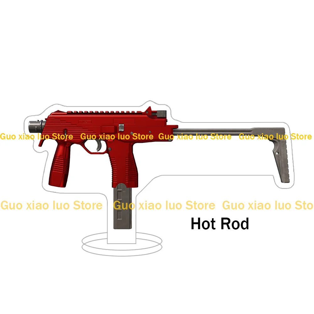 Guo Xiao Luo CS2 GO Game senjata MP9 Arctic tri-tone Hot Rod Starlight pelindung Gunung Fuji kulit akrilik berdiri hadiah ornamen