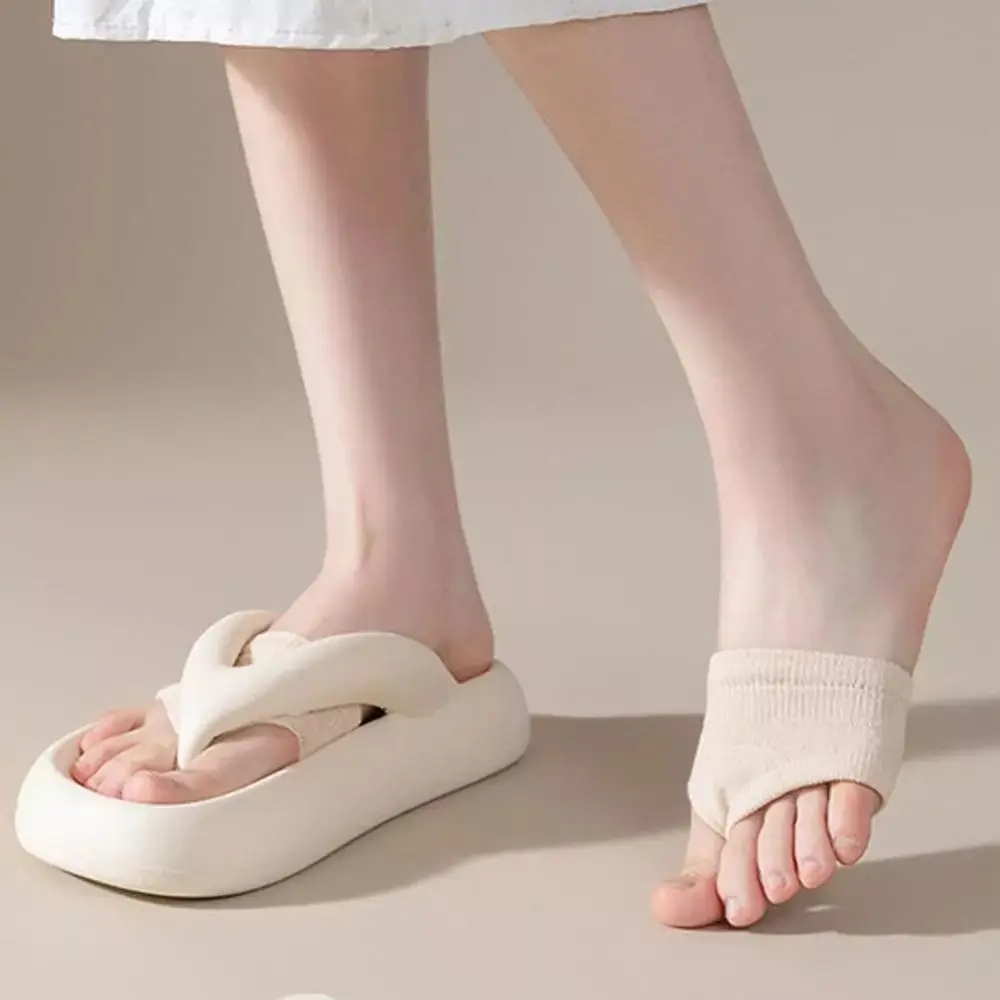 جديد عارضة عالية الكعب الأمامية وسادة الجوارب بلون القطن الكاحل الجوارب مرونة عالية تنفس قارب الجوارب