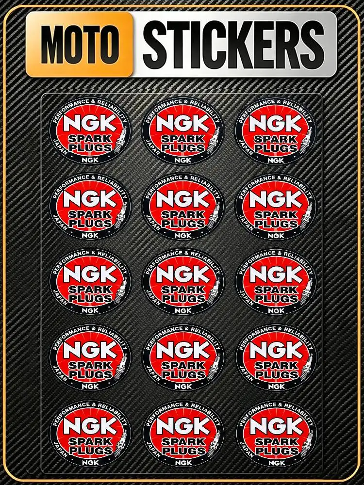 

FOR NGK SPARK PLUGS Fashion Universal Scratch Resist Reflective Waterproof Stickers For Auto Motorcycle Helmet Mug Refrigerator