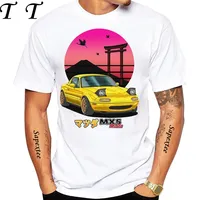 Legend JDM MX-5 MIATA Eunos Roadster NB 1990 Retro T-Shirt Unisex Men Short Sleeve Hip Hop Boy Sport Tops Japan Car Fan Tees Man