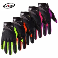 SUOMY Breathable Racing Gloves Motorcycle Full Finger Gloves Motocross Motorbike Breath Mesh Touch Screen Racing Cycling Gloves