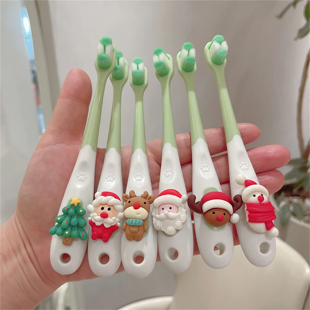 Soft And Comfortable Boy Toothbrush Christmas Gift Deep Cleaning Soft Bristle Toothbrush Christmas Style Holiday Gifts 10