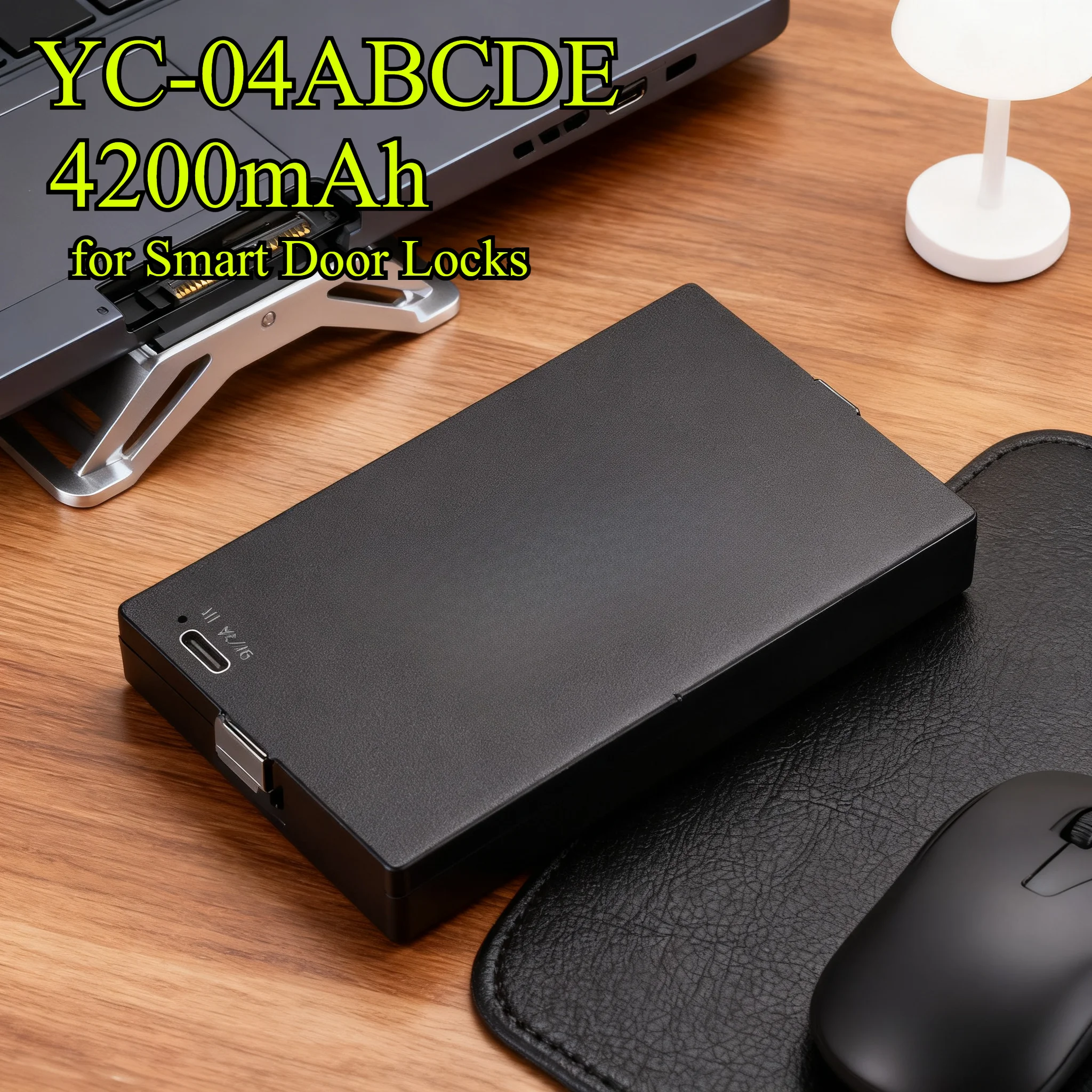 

Сменный аккумулятор YC-04ABCDE на 4200 мАч для умных дверных замков, литий-ионный аккумулятор для замков с распознаванием отпечатков пальцев/клавиатуры/замок с распознаванием лиц