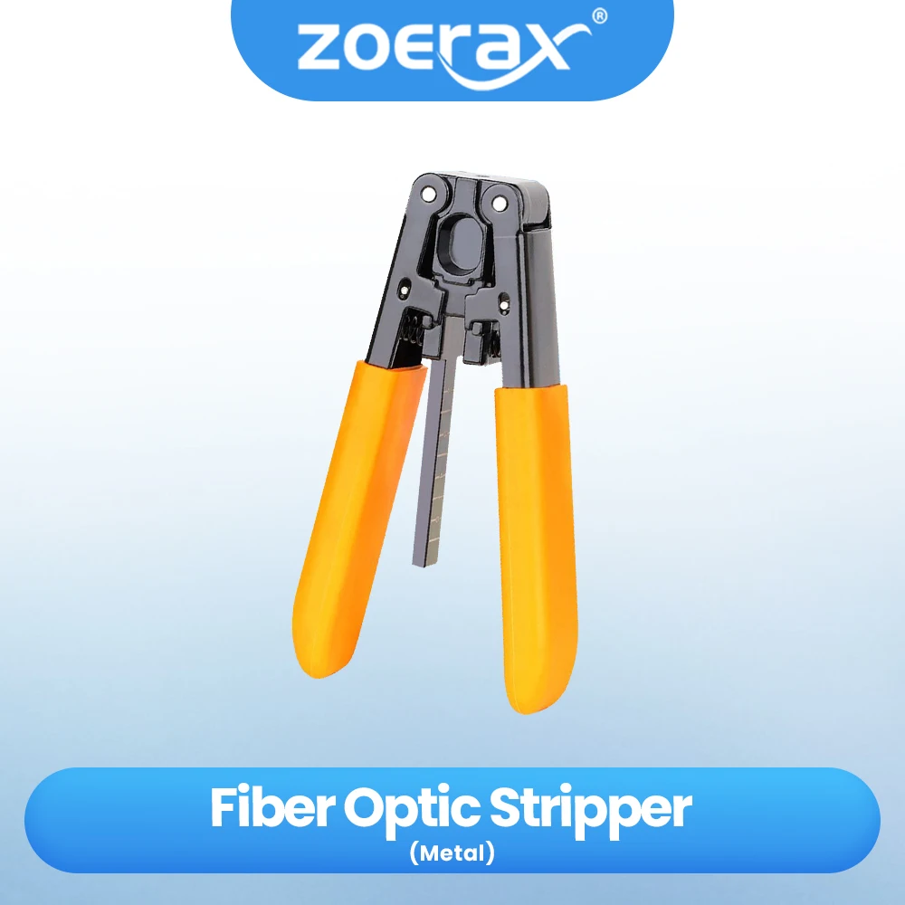 ZoeRax Fiber Optic Stripping Tool FTTH Fiber Optic Cable Stripper Striping Optical Pliers Hardened Metal Optical Pliers