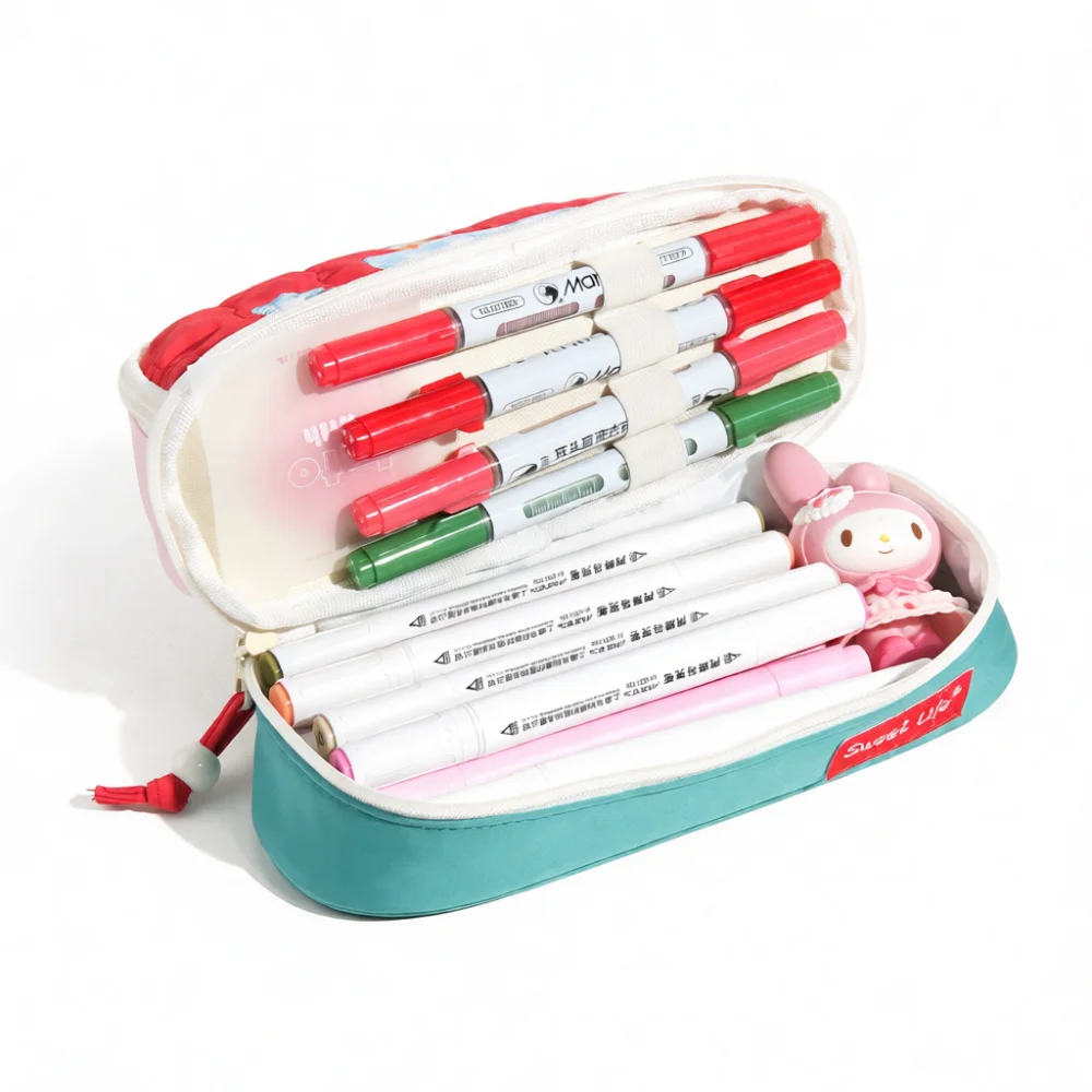 กระเป๋าใส่ดินสอแบบพกพา อุปกรณ์ - Aesthetic Large Pencil Case Pouch บทวิจารณ์และราคา