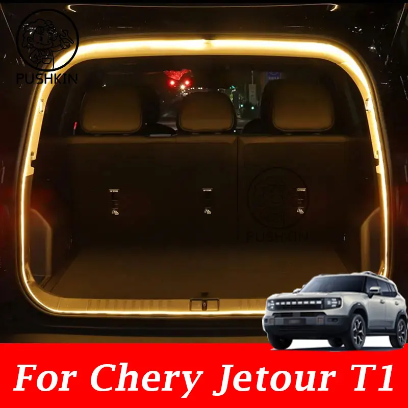 New Car Trunk Ambient Light Strip Fit For CHERY JETOUR T1 2024 2025 2026 LED Car Interior Decorative Light Accessories