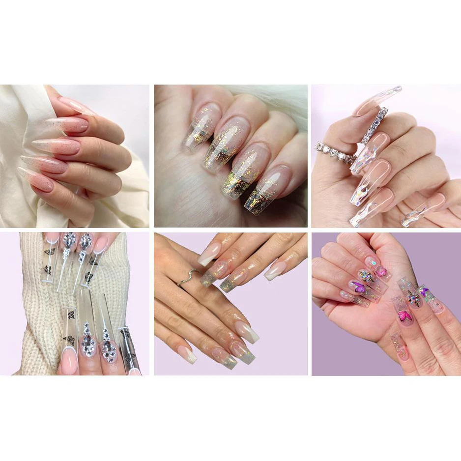 10pcs/Bag False Nails Glue Fake Nail Extension Extra Strong Glue for Acrylic Nails Tips Nail Art Accessories Manicure Tools 3G