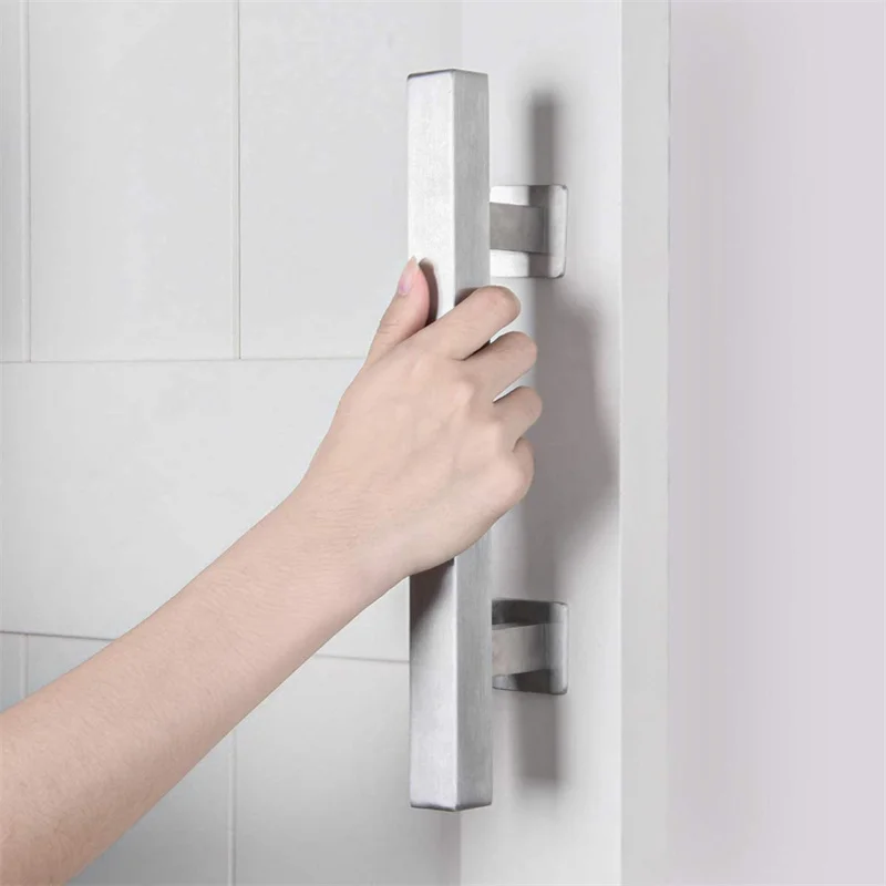 Imagem -02 - Lwzh Deslizante Celeiro Porta Pull Handle Heavy Duty Preto Handle Flush Pull Conjunto Carbono Aço Inoxidável Porta Hardware 30cm