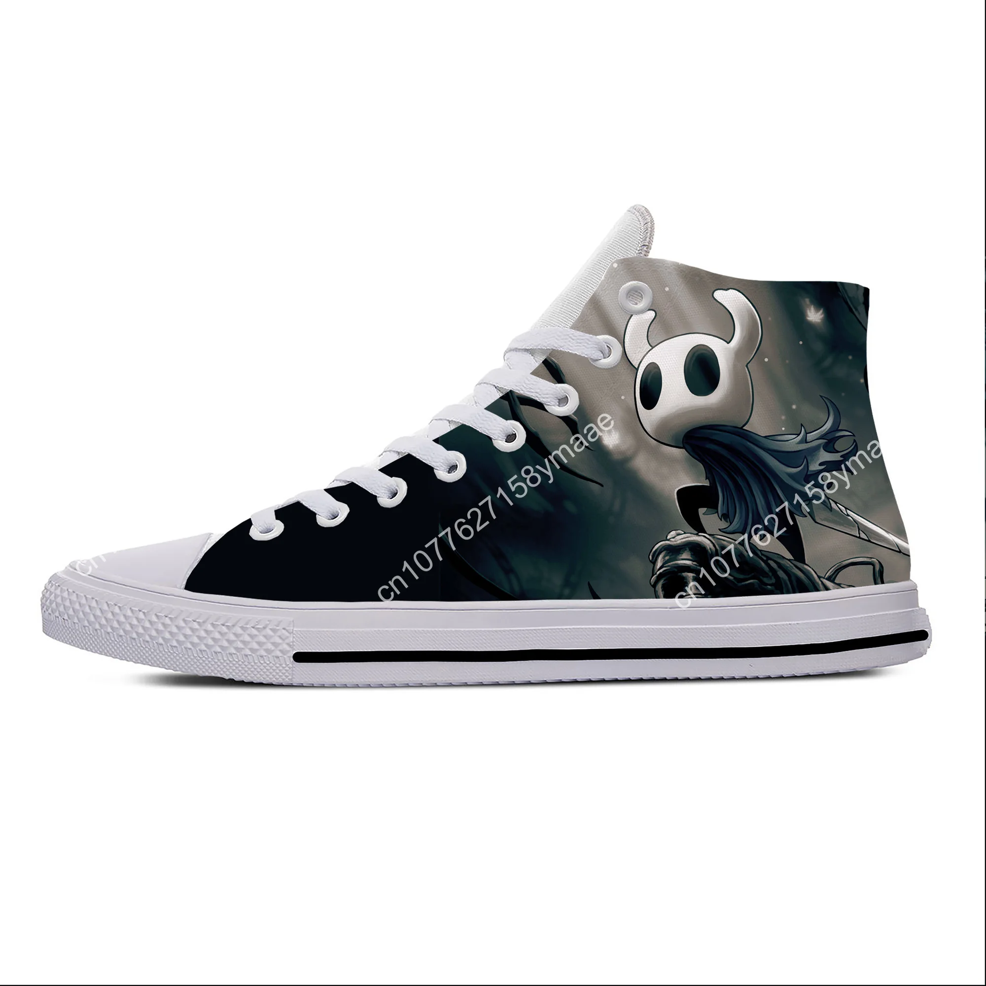 Anime Cartoon Game Ghost Hollow Knight Cool Funny Casual Cloth Shoes High Top Lightweight Breathable 3D Print Men Women Sneakers