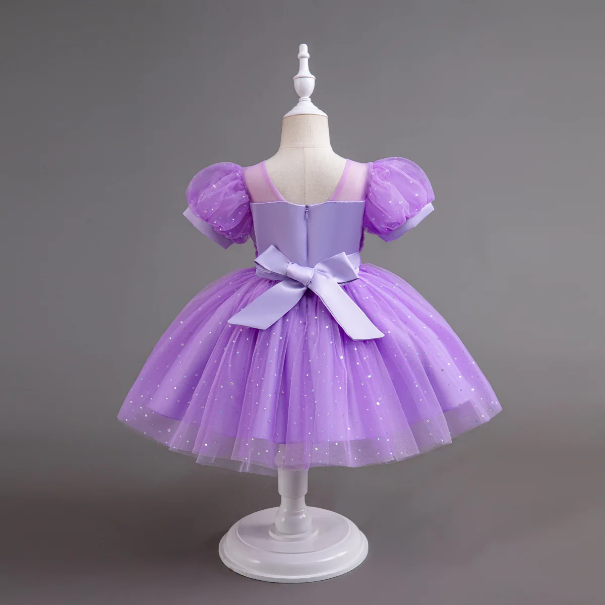 HETISO Summer Tulle Dress Pearls Bow Girl Kid's Dresses Vintage Elegant Princess Party Gown Children's Clothes 2-10 Years