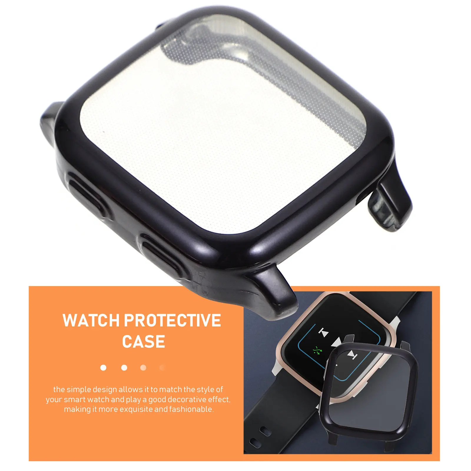 3 Peças Capa Protetora de TPU para Smartwatch, Anticolisão, com Fácil Instalação e Remoção, Capa Decorativa para Relógio