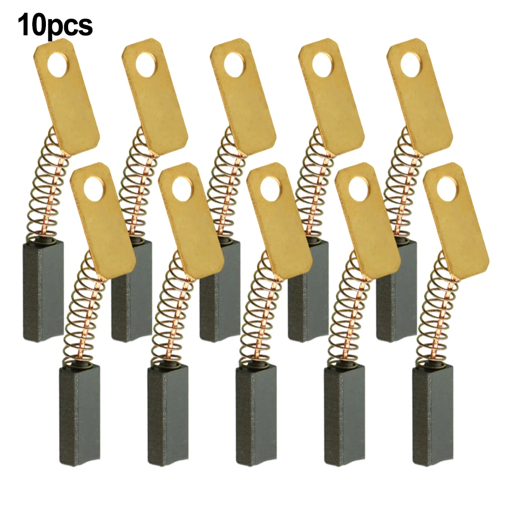 10PCS 5x7x19mm Generator Carbon Brush With Wire Spring For Tractor Forklift Agricultural Vehicle Silicon 12V 24V AC JF11A JF12A
