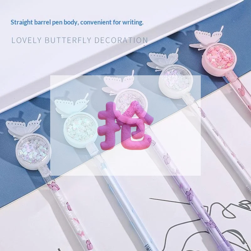 

1 Piece Cute Butterfly Gel Pen Creative Water-Based Pen School Office Stationery