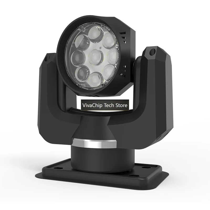 VivaCTFollow Your Head 90W LED High Power Marine Searchlight With Smart Tech. Remote Control Marine Boat LED Moving Head Spotlig