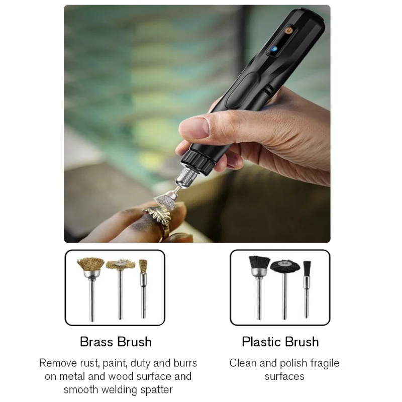151Pcs Rotary Tool Accessories Kit Universal 1/8'' Shank Electric Drill Fitment For Cutting Sanding Polishing Grinding Carving