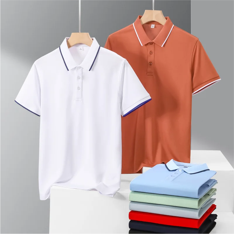 POLO T-shirt Free Customization Printing Logo Image Design T-shirt workwear Uniform Cultural Shirt Enterprise Work Suit Unisex