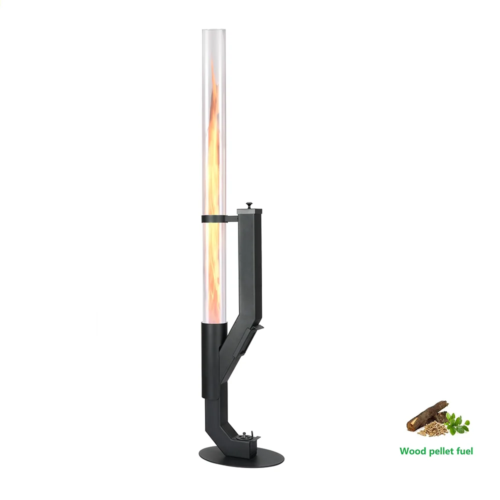 Eco Conscious Carbon Steel Pellet Patio Heater Freestanding Outdoor Heater for Garden and Terrace
