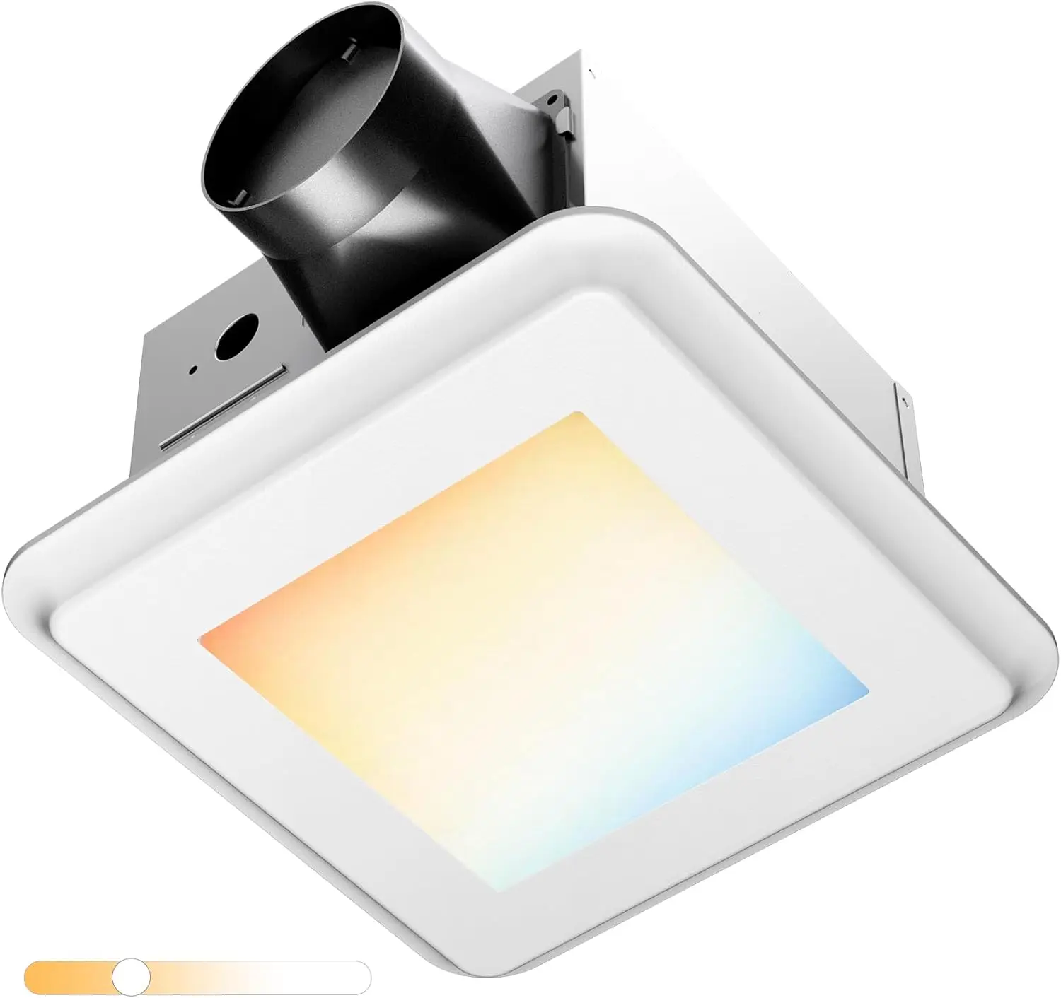 

Bathroom Exhaust Fan with Light, 80 CFM, 0.9 Sones, 1000LM, 5CCT, Easy Install, Ceiling Mount Shower Bathroom Fan, Adju