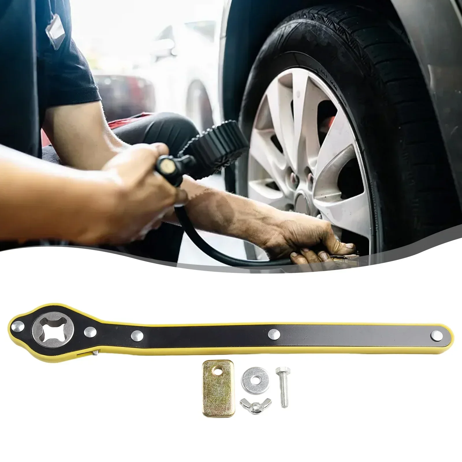 Adapter Car Wrench Perfect For Travel Use Simple Design Easy To Use High Carbon Steel Labor-saving Handle Long Lasting