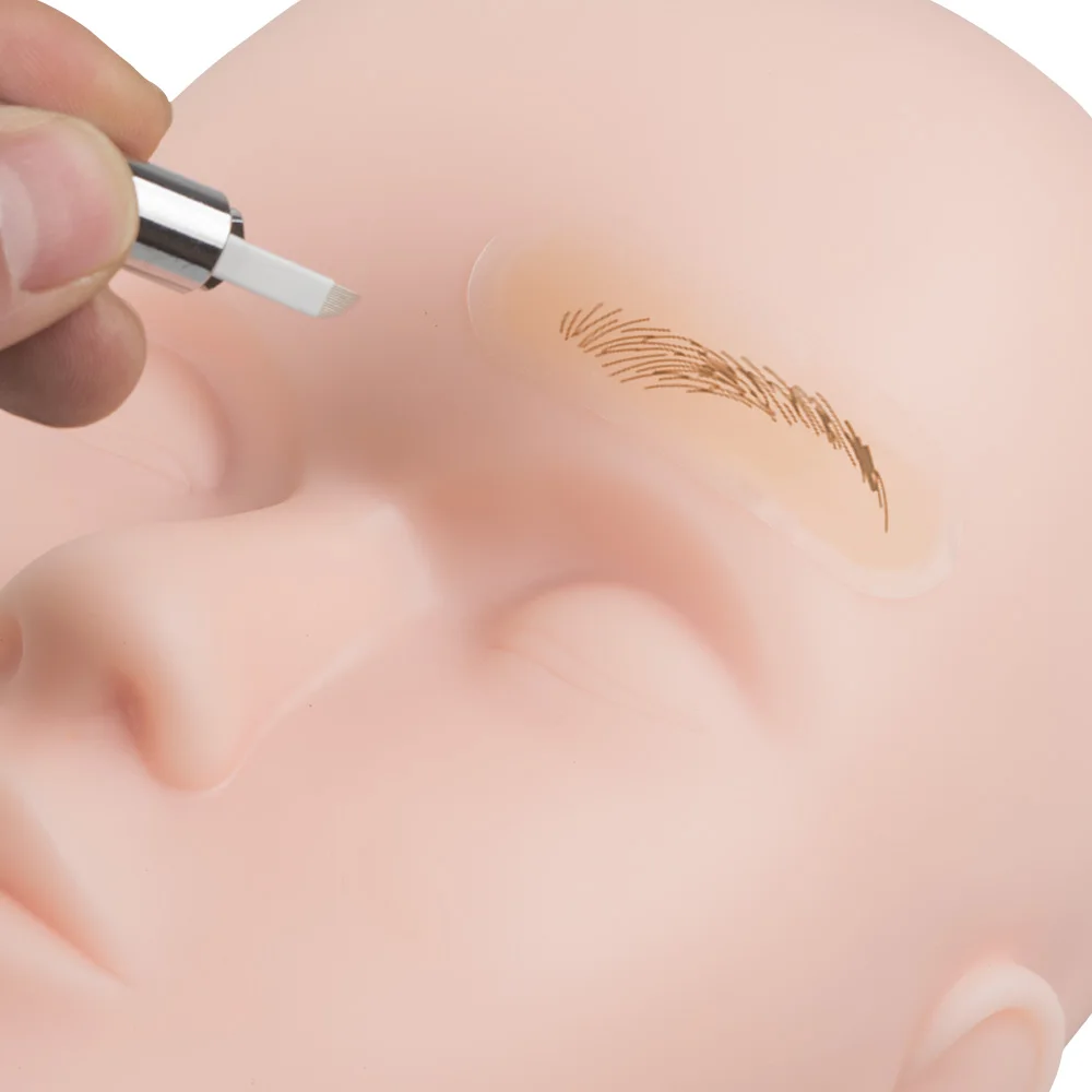 Transfer Eyebrow Skin Sticker Tattoo Real Operation Practice Permanent Silicone Tattoo Training Supplies Eyebrow Protection