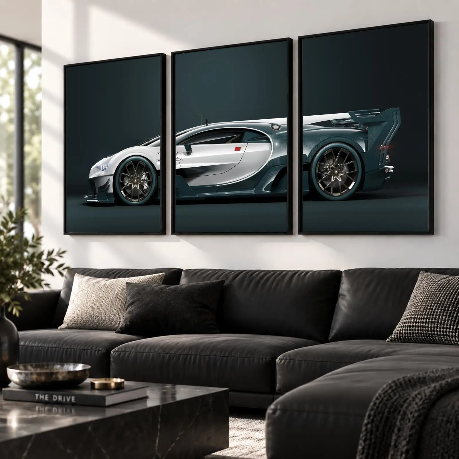3pc C-Chiron Side Profile Painting Calligraphy Canvas Poster Set Wall Art Prints for Bedroom Living Room Home Decor Gift