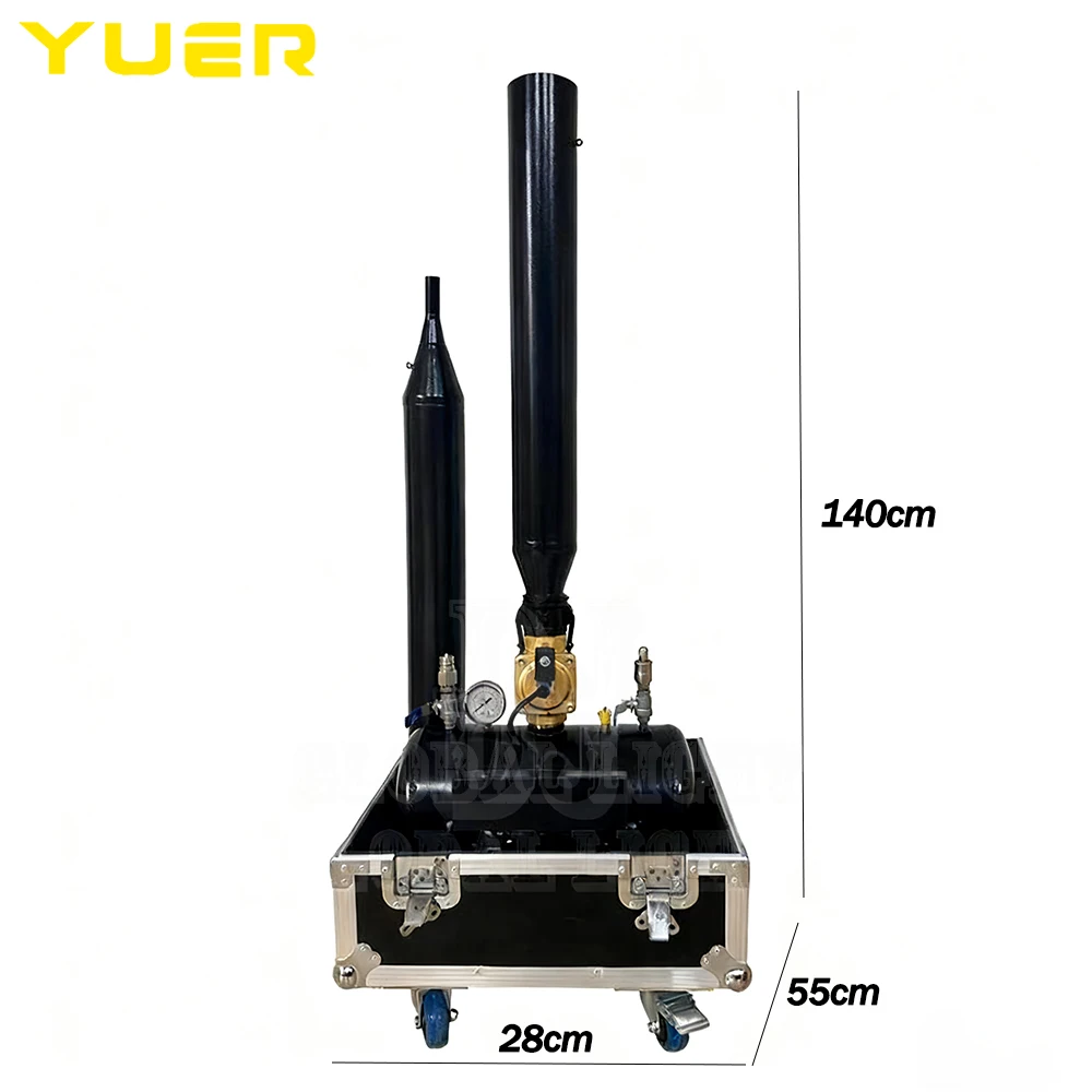 Electronic High-energy water cannon confetti salute machine paper sprayer dual use DMX Remote Control for Stage event Ceremony