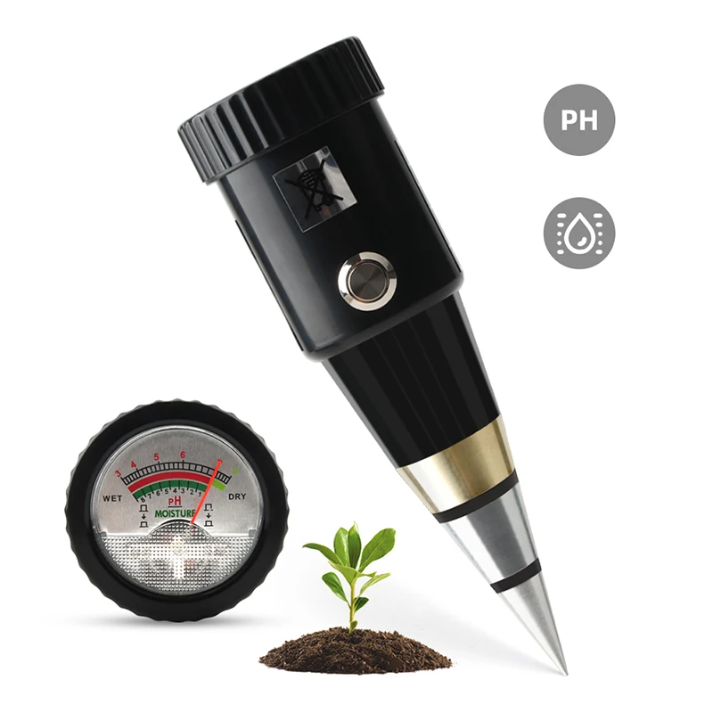 

Short Soil Meter PH Tester PH Tester Pointed Soil Meter Test Humidity