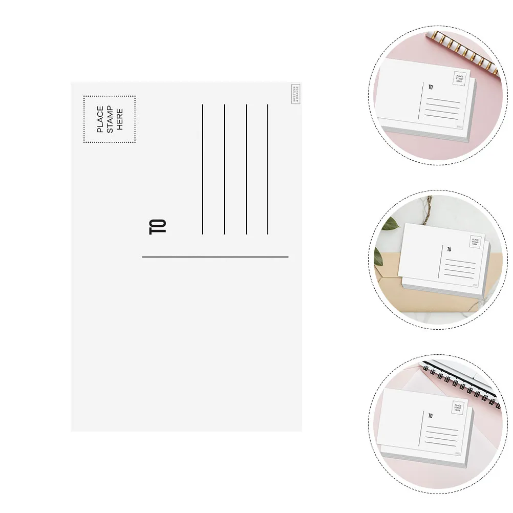 

50 пустых открыток с возможностью печати с одной стороны для почтовых отправлений, DIY-открыток, приглашений, благодарностей, на день рождения, для путешествий, офиса, школы