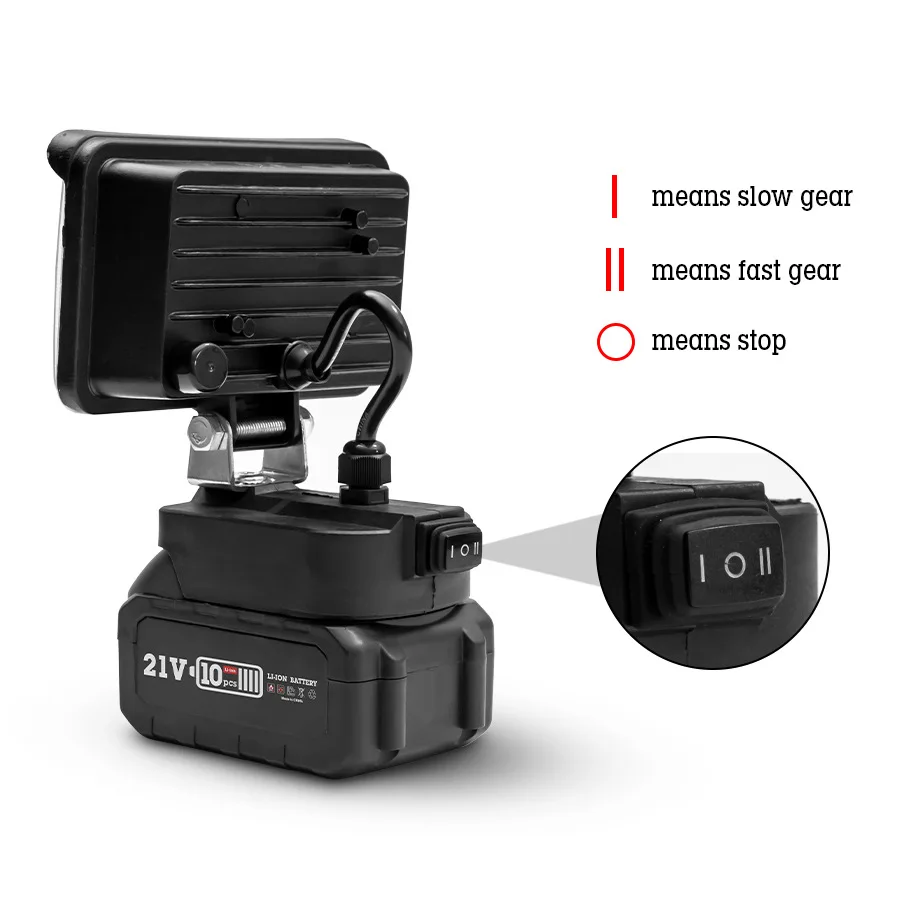 Luce da lavoro per esterni portatile LED highlight illuminazione riparazione luce di emergenza luce da campeggio multifunzionale interfaccia batteria Makita