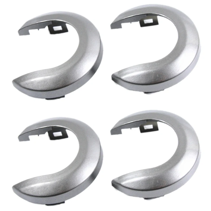 4Pcs רכב פנים דלת ידית כיסוי ידית Escutcheon לניסן Tiida 2005-2010 1.6 LIVINA NV200 Geniss כסף אפור