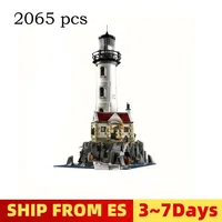 2065PCS New Motorised Lighthouse 21335 Assembled Technical Ideas Building Block Kit Educational Toy Birthday Gifts