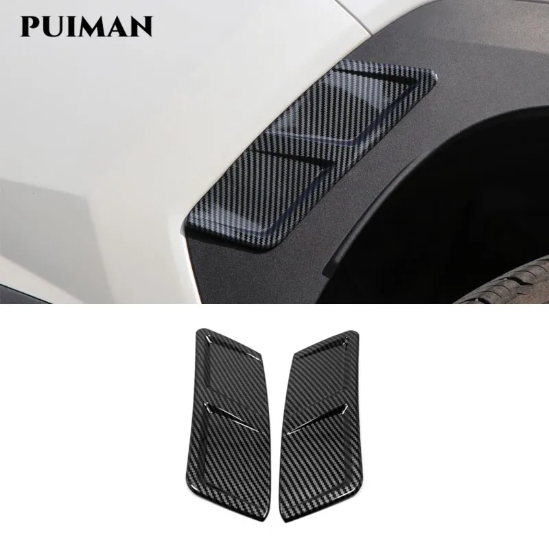 

For Hyundai Tucson NX4 2021 2022 2023 ABS Carbon Car Front Rear wheel Side eyebrow Decoration Cover Trim Styling Accessories