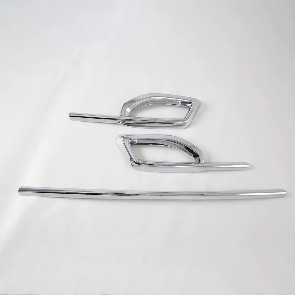 Auto Chrome Rear Bumper Cover Lip Protector Bar Trim Body Kit Upgrade Type Car Accessories Cover For KIA Seltos 2021