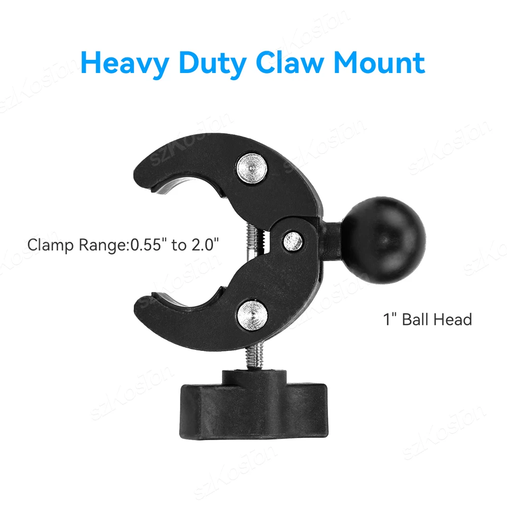 1 inch Ball Handlebar Clamp Mount Base for Double Socket Arm Bike Motorcycle Phone Holder Compatible Ram mounts
